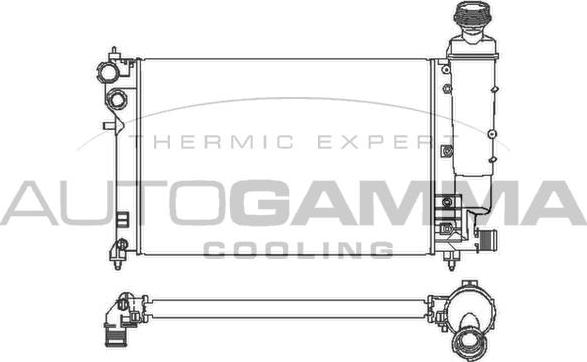 Autogamma 100194 - Radiators, Motora dzesēšanas sistēma ps1.lv