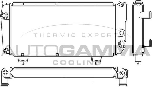 Autogamma 100193 - Radiators, Motora dzesēšanas sistēma ps1.lv