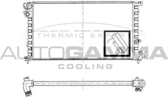 Autogamma 100158 - Radiators, Motora dzesēšanas sistēma ps1.lv