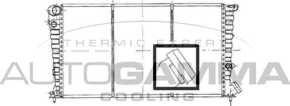 Autogamma 100160 - Radiators, Motora dzesēšanas sistēma ps1.lv