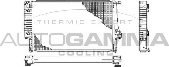 Autogamma 100107 - Radiators, Motora dzesēšanas sistēma ps1.lv