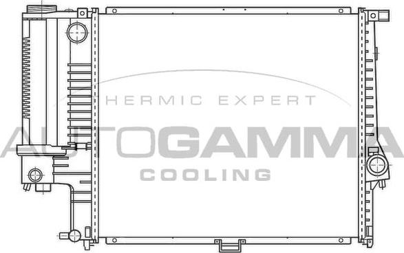 Autogamma 100125 - Radiators, Motora dzesēšanas sistēma ps1.lv