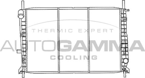 Autogamma 100372 - Radiators, Motora dzesēšanas sistēma ps1.lv