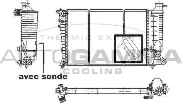 Autogamma 100236 - Radiators, Motora dzesēšanas sistēma ps1.lv