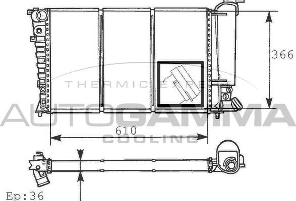 Autogamma 100226 - Radiators, Motora dzesēšanas sistēma ps1.lv