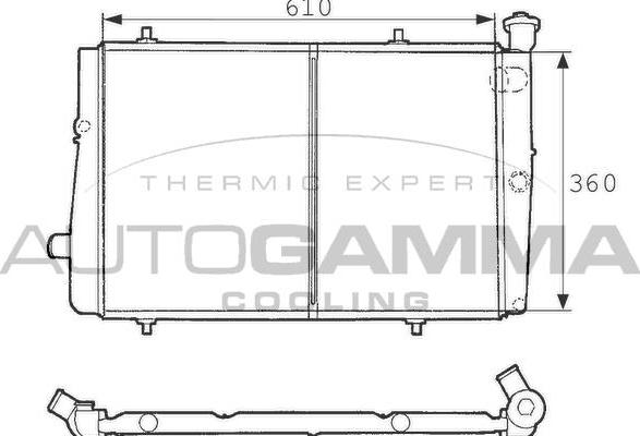 Autogamma 100761 - Radiators, Motora dzesēšanas sistēma ps1.lv