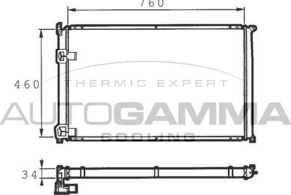 Autogamma 101458 - Radiators, Motora dzesēšanas sistēma ps1.lv