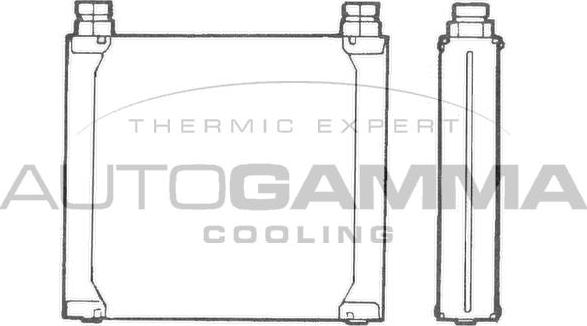 Autogamma 101545 - Eļļas radiators, Motoreļļa ps1.lv