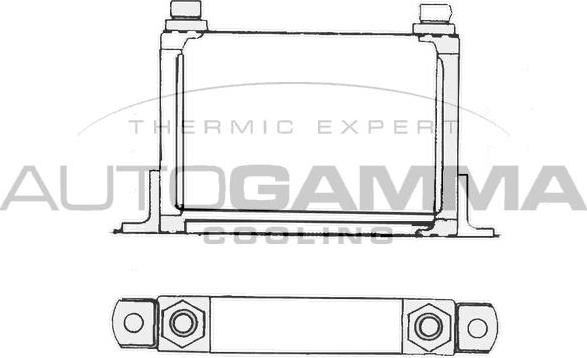 Autogamma 101536 - Eļļas radiators, Motoreļļa ps1.lv