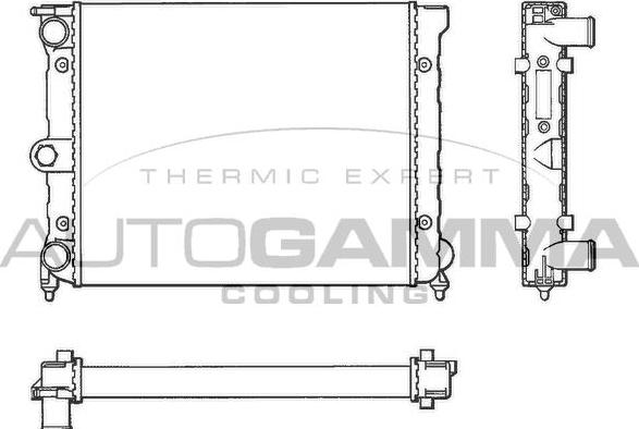 Autogamma 101041 - Radiators, Motora dzesēšanas sistēma ps1.lv