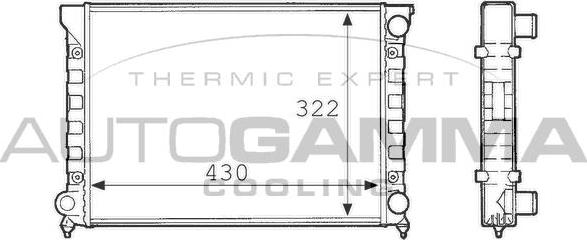 Autogamma 101069 - Radiators, Motora dzesēšanas sistēma ps1.lv