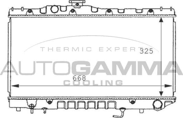 Autogamma 101012 - Radiators, Motora dzesēšanas sistēma ps1.lv