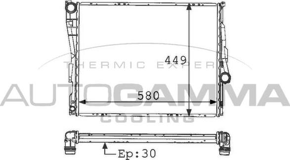 Autogamma 101125 - Radiators, Motora dzesēšanas sistēma ps1.lv