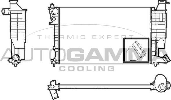 Autogamma 101309 - Radiators, Motora dzesēšanas sistēma ps1.lv