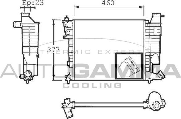 Autogamma 101310 - Radiators, Motora dzesēšanas sistēma ps1.lv