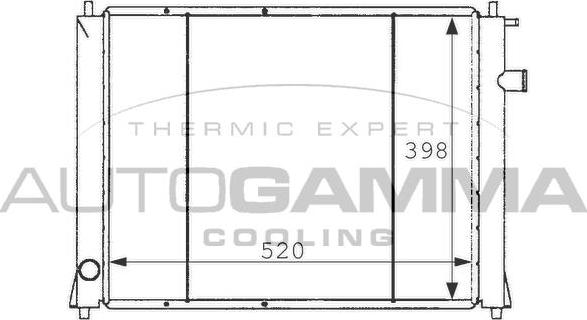 Autogamma 101254 - Radiators, Motora dzesēšanas sistēma ps1.lv