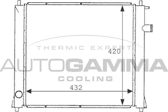 Autogamma 101253 - Radiators, Motora dzesēšanas sistēma ps1.lv