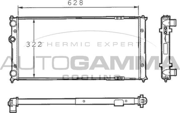 Autogamma 101262 - Radiators, Motora dzesēšanas sistēma ps1.lv