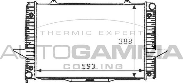 Autogamma 101280 - Radiators, Motora dzesēšanas sistēma ps1.lv