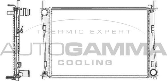 Autogamma 103419 - Radiators, Motora dzesēšanas sistēma ps1.lv