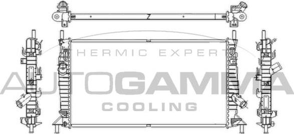 Autogamma 103421 - Radiators, Motora dzesēšanas sistēma ps1.lv