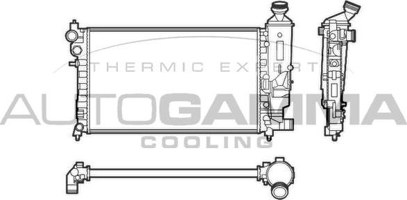 Autogamma 103547 - Radiators, Motora dzesēšanas sistēma ps1.lv