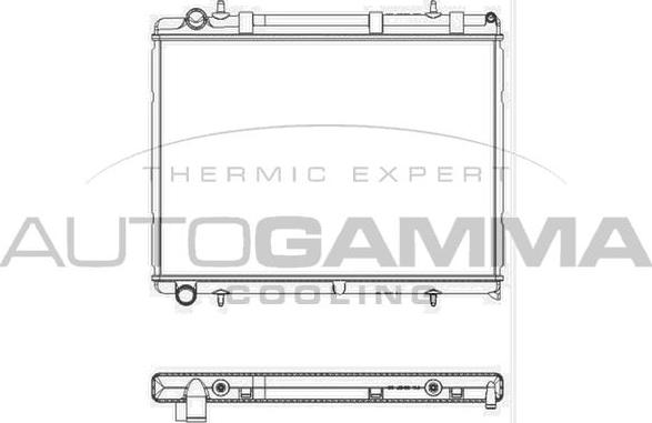 Autogamma 103571 - Radiators, Motora dzesēšanas sistēma ps1.lv