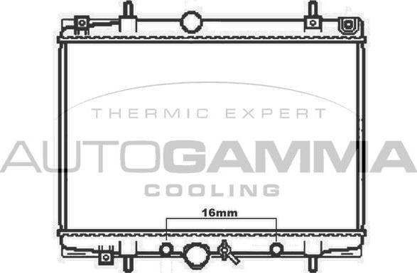 Autogamma 103572 - Radiators, Motora dzesēšanas sistēma ps1.lv