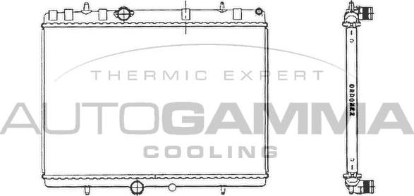 Autogamma 103639 - Radiators, Motora dzesēšanas sistēma ps1.lv