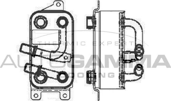 Autogamma 103861 - Eļļas radiators, Motoreļļa ps1.lv