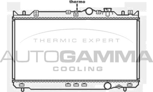 Autogamma 103802 - Radiators, Motora dzesēšanas sistēma ps1.lv