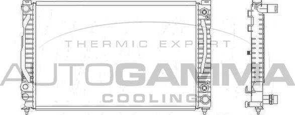 Autogamma 103875 - Radiators, Motora dzesēšanas sistēma ps1.lv