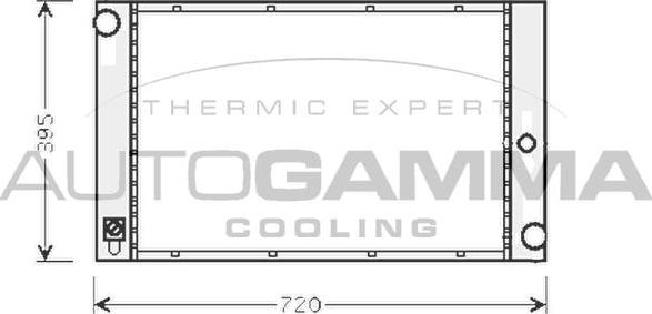 Autogamma 103395 - Radiators, Motora dzesēšanas sistēma ps1.lv