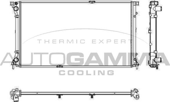 Autogamma 103351 - Radiators, Motora dzesēšanas sistēma ps1.lv