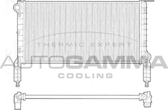 Autogamma 102963 - Radiators, Motora dzesēšanas sistēma ps1.lv