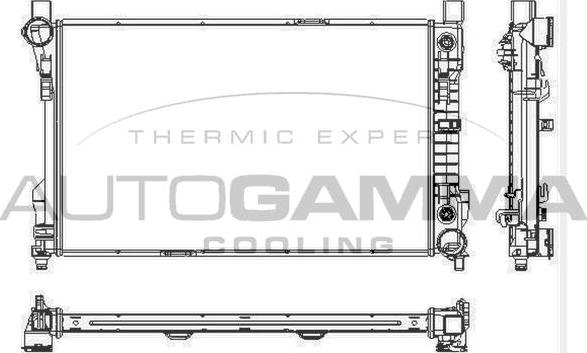 Autogamma 102918 - Radiators, Motora dzesēšanas sistēma ps1.lv