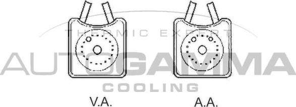 Autogamma 102490 - Eļļas radiators, Motoreļļa ps1.lv