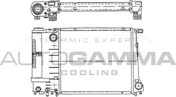 Autogamma 102896 - Radiators, Motora dzesēšanas sistēma ps1.lv