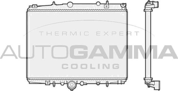 Autogamma 102858 - Radiators, Motora dzesēšanas sistēma ps1.lv