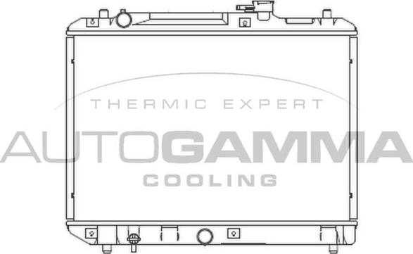 Autogamma 102320 - Radiators, Motora dzesēšanas sistēma ps1.lv