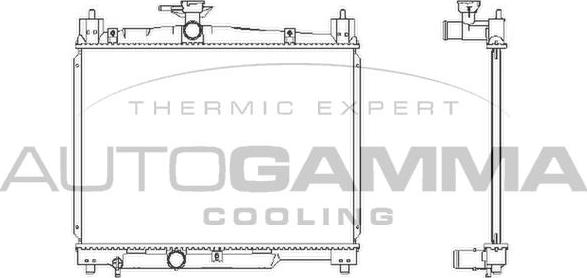 Autogamma 102378 - Radiators, Motora dzesēšanas sistēma ps1.lv