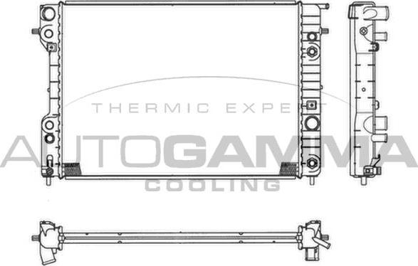 Autogamma 102254 - Radiators, Motora dzesēšanas sistēma ps1.lv