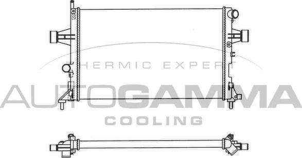 Autogamma 102220 - Radiators, Motora dzesēšanas sistēma ps1.lv