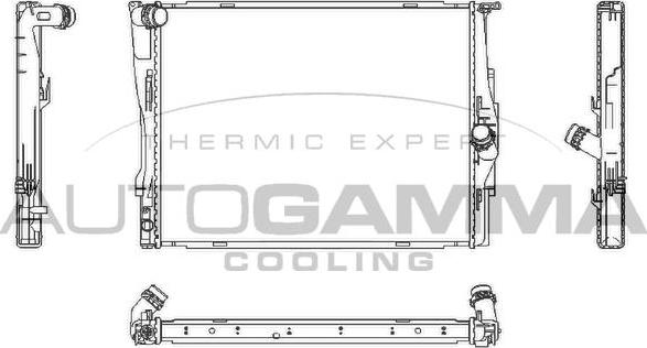 Autogamma 107448 - Radiators, Motora dzesēšanas sistēma ps1.lv