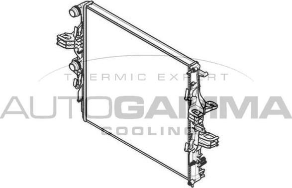 Autogamma 107456 - Radiators, Motora dzesēšanas sistēma ps1.lv