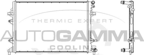 Autogamma 107595 - Radiators, Motora dzesēšanas sistēma ps1.lv