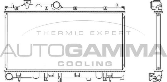 Autogamma 107532 - Radiators, Motora dzesēšanas sistēma ps1.lv