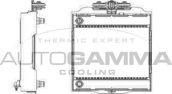 Autogamma 107009 - Radiators, Motora dzesēšanas sistēma ps1.lv