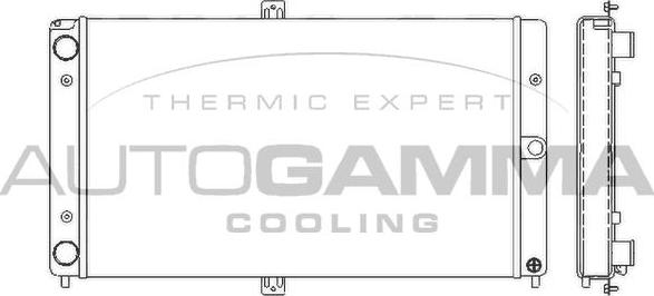 Autogamma 107035 - Radiators, Motora dzesēšanas sistēma ps1.lv