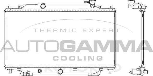 Autogamma 107827 - Radiators, Motora dzesēšanas sistēma ps1.lv